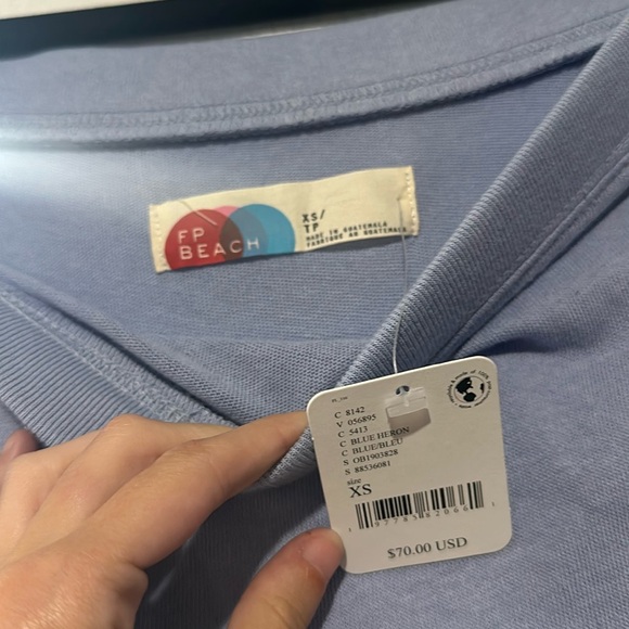 NWT Free People Carrie Midi Dress in “Blue Heron” - Picture 6 of 9